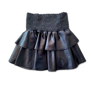 PIXIE LANE metallic black skirt size 9/10